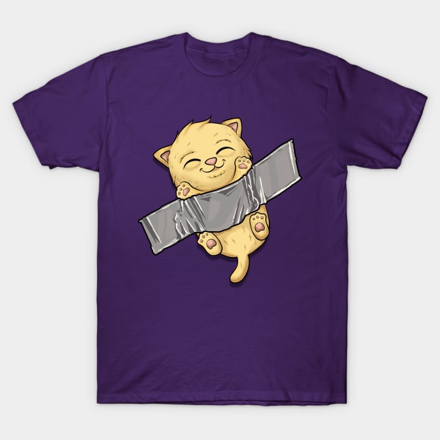 cat cute kawaii funny kittens T-Shirt by the house of parodies